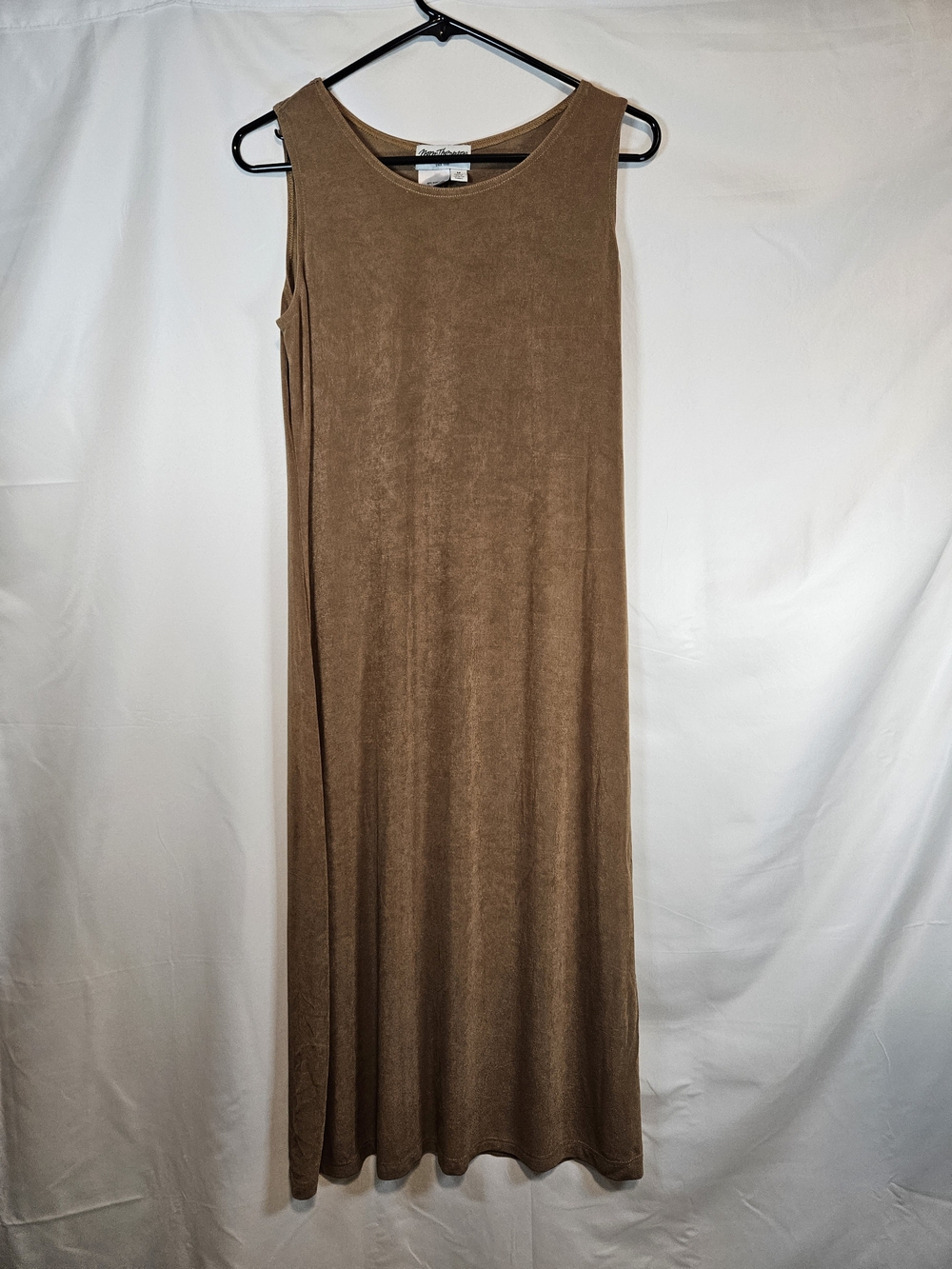 Norm Thompson Brown Sleeveless Maxi Dress